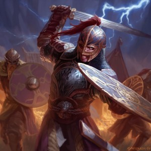 Beskir Shieldmate - Kaldheim MtG Art