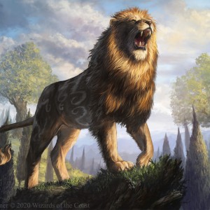 Bronzehide Lion - Theros Beyond Death MtG Art