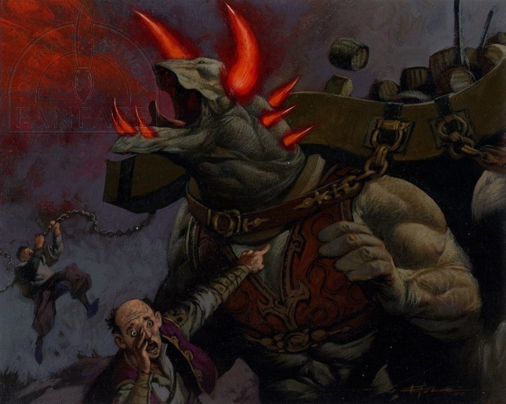 Bull Rush MtG Art from Worldwake Set by Christopher Moeller - Art of ...