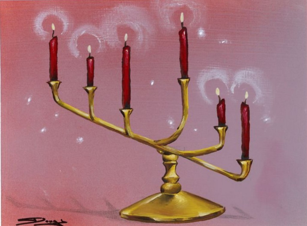 Candelabra of Tawnos MtG Art from Antiquities, Masters Edition IV
