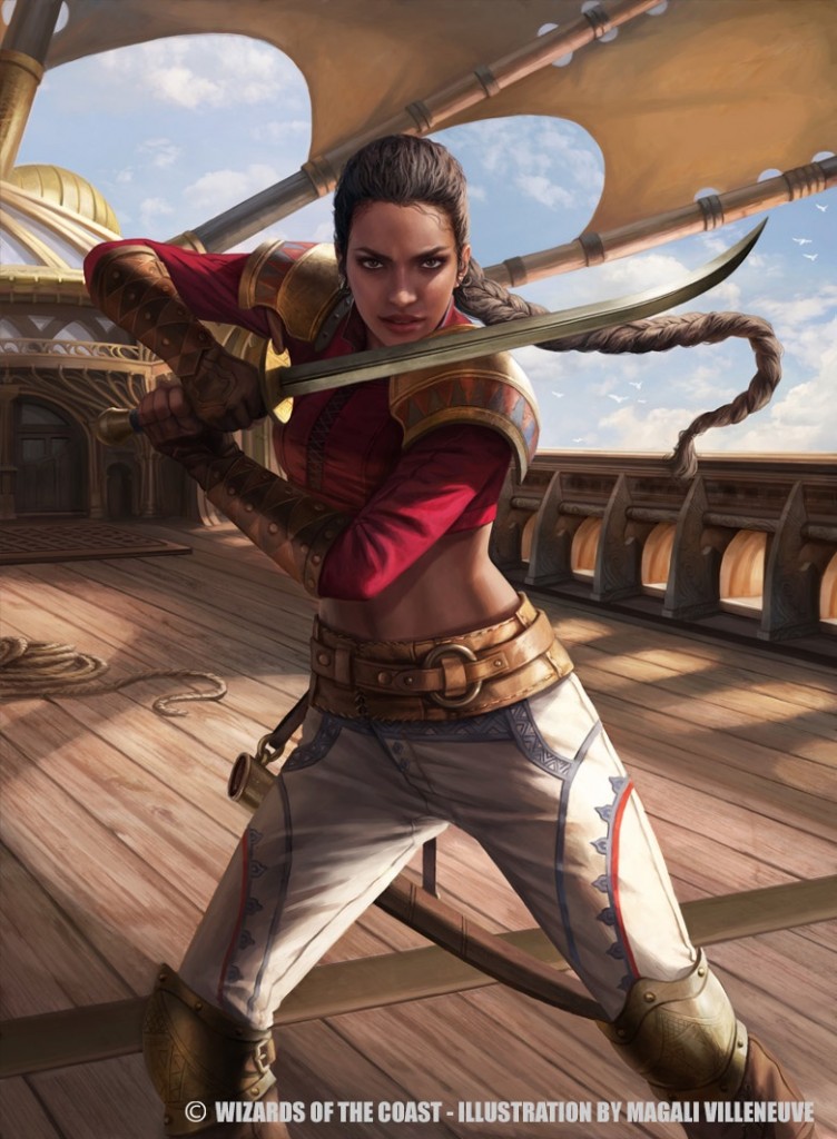 Captain Sisay MtG Art from Secret Lair Set by Magali Villeneuve - Art ...