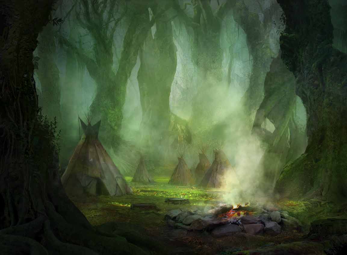 Graypelt Refuge - Zendikar MtG Art