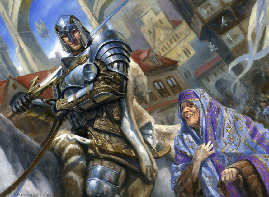 Knightly Valor - Return to Ravnica MtG Art