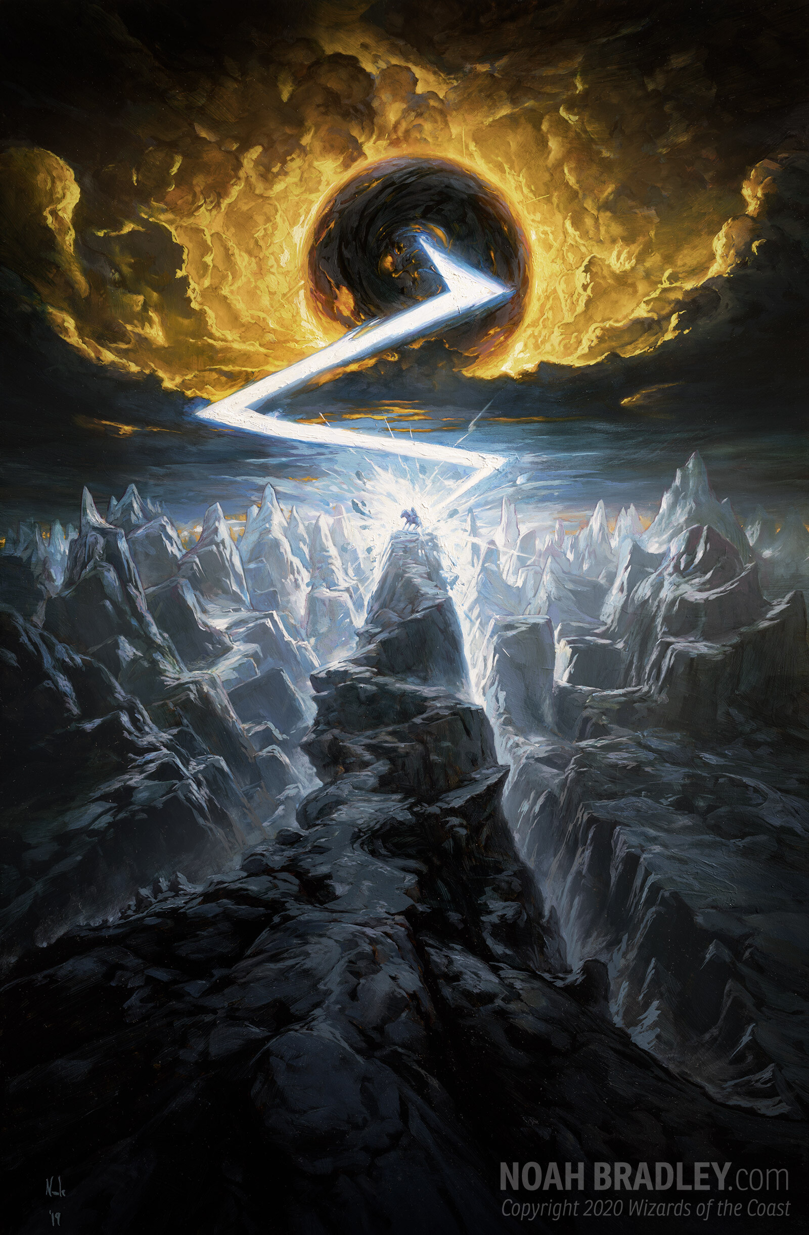 Lightning Bolt MtG Art from Secret Lair Set by Noah Bradley - Art of Magic:  the Gathering
