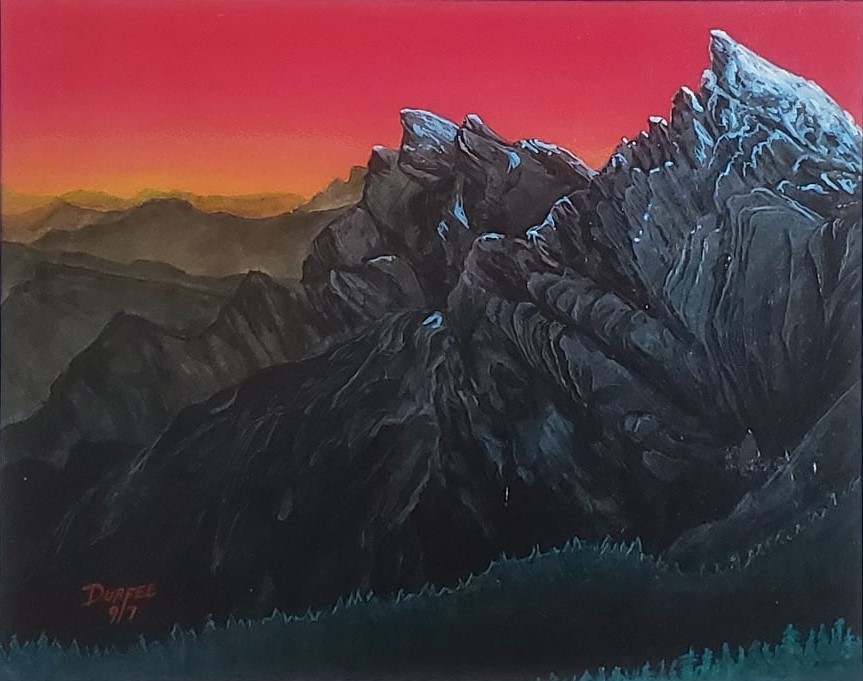 Mountain - Portal MtG Art