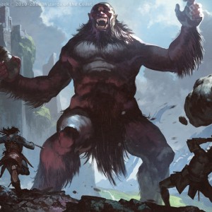 Rampaging Cyclops - Dominaria MtG Art