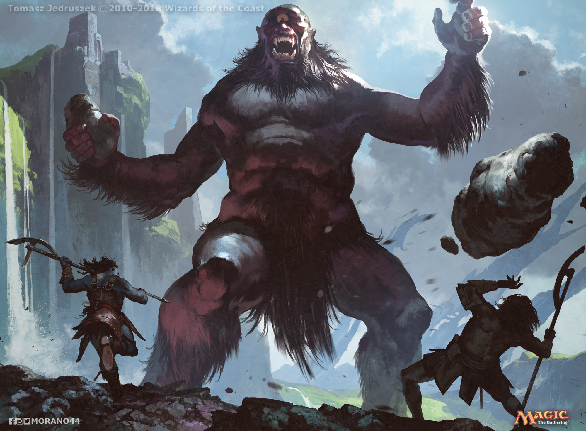 Rampaging Cyclops - Dominaria MtG Art