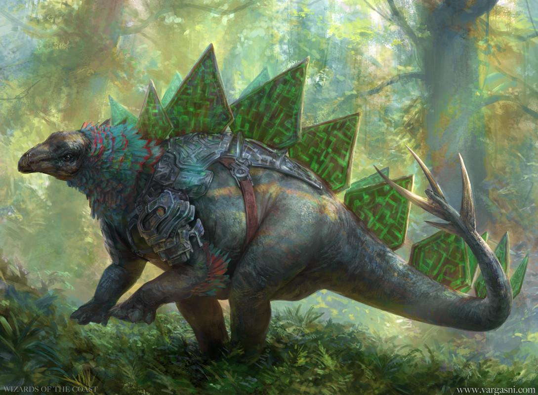 Runic Armasaur - Core Set 2019 MtG Art