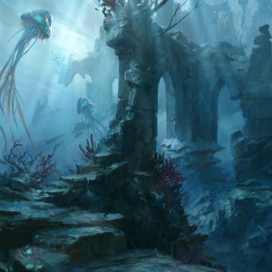 Sunken Ruins (Expeditions) - Battle for Zendikar MtG Art