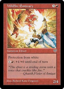 Wildfire Emissary MtG Art from Eternal Masters, Mirage, Time Spiral Set ...