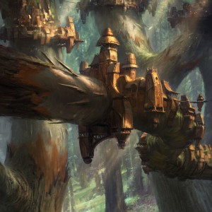 Wooded Bastion (Expeditions) - Battle for Zendikar MtG Art