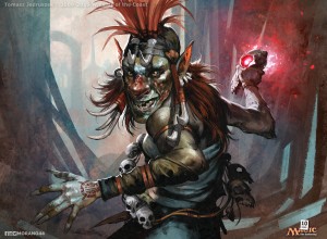 Clamor Shaman MtG Art from Ravnica Allegiance Set by Tomasz Jedruszek ...