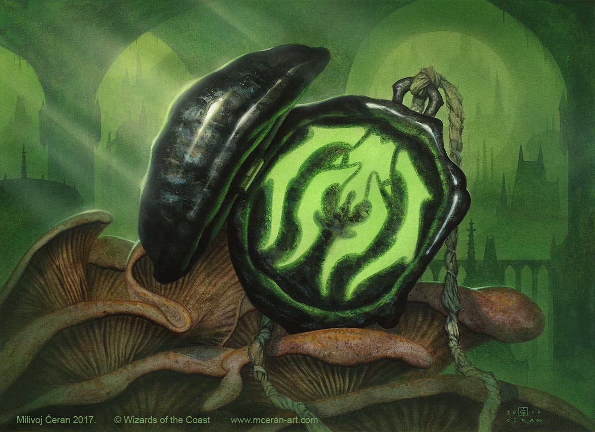 Golgari Locket - Guilds of Ravnica MtG Art