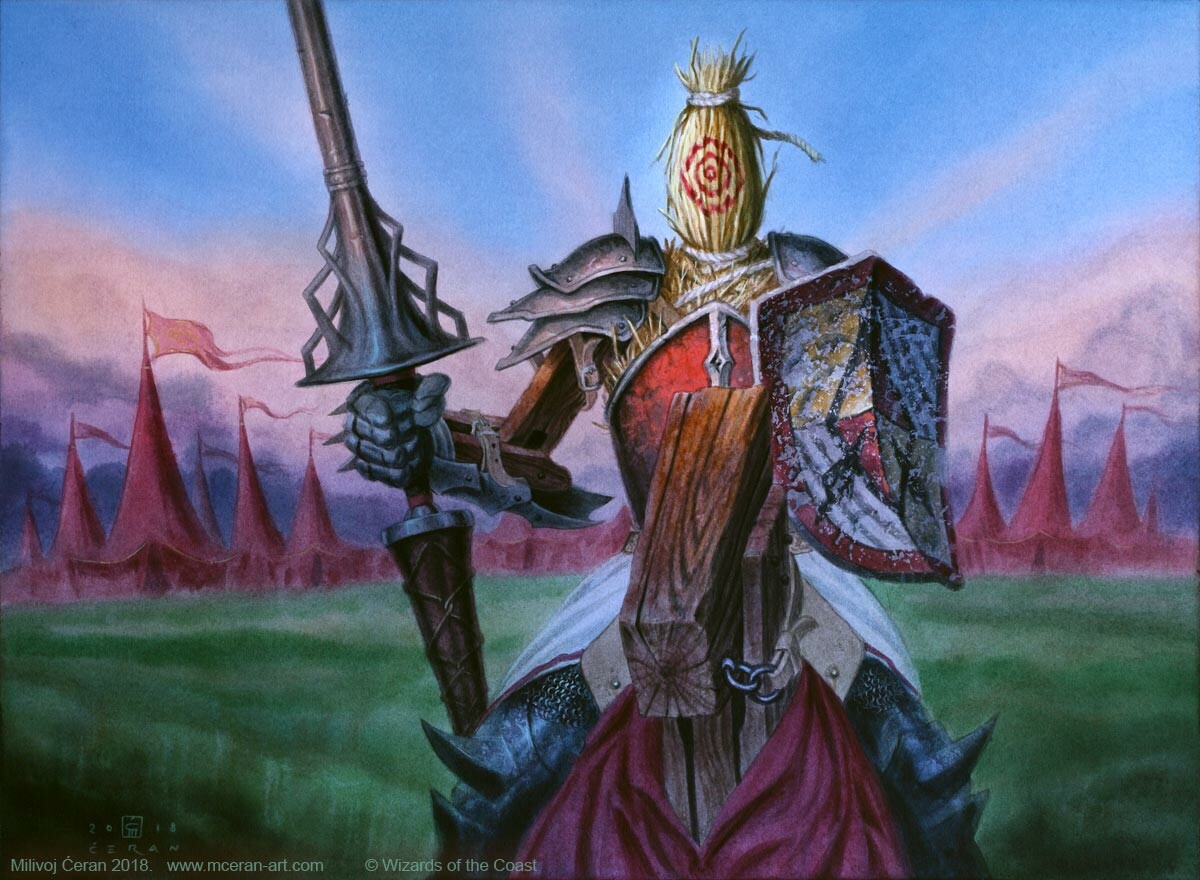 Jousting Dummy - Throne of Eldraine MtG Art