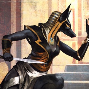 Nimble-Blade Khenra - Amonkhet MtG Art