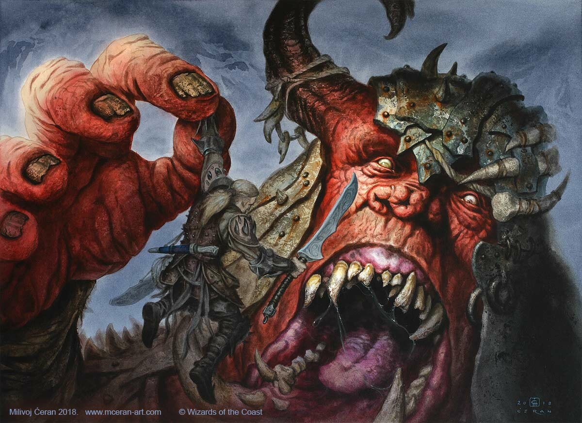 Ravenous Giant - Modern Horizons MtG Art