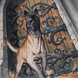 Resolute Watchdog - Ravnica Allegiance MtG Art