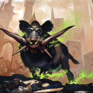 Rubblebelt Boar - Guilds of Ravnica MtG Art