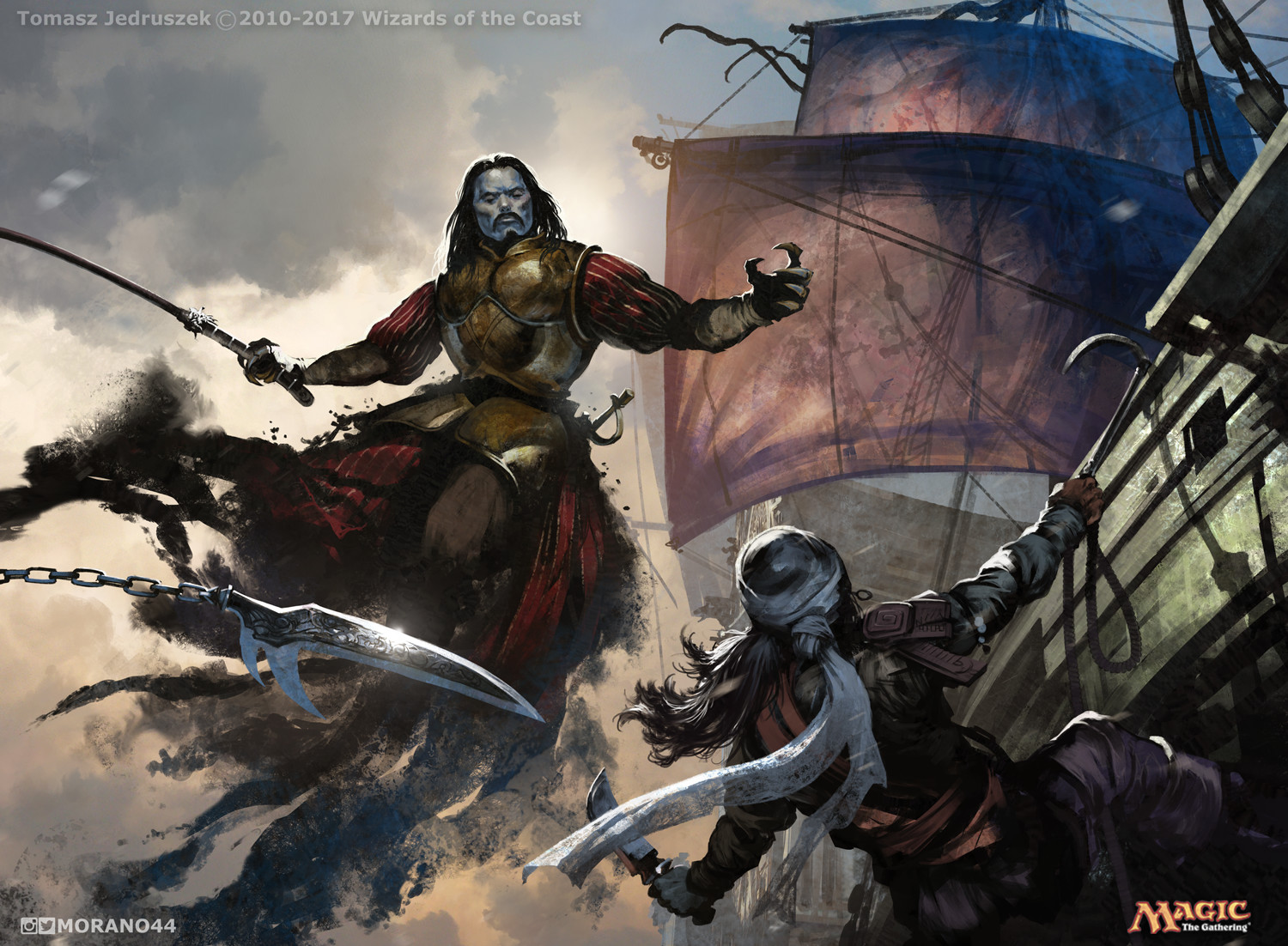 Skymarch Bloodletter - Core Set 2019 MtG Art