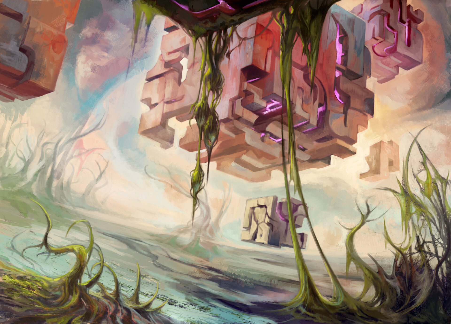 Swamp (Rise of the Eldrazi) 02 - Rise of the Eldrazi MtG Art