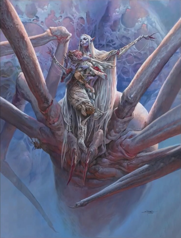 Lolth, Spider Queen (Variant) - Adventures in the Forgotten Realms MtG Art