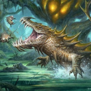 Spined Karok - Strixhaven MtG Art