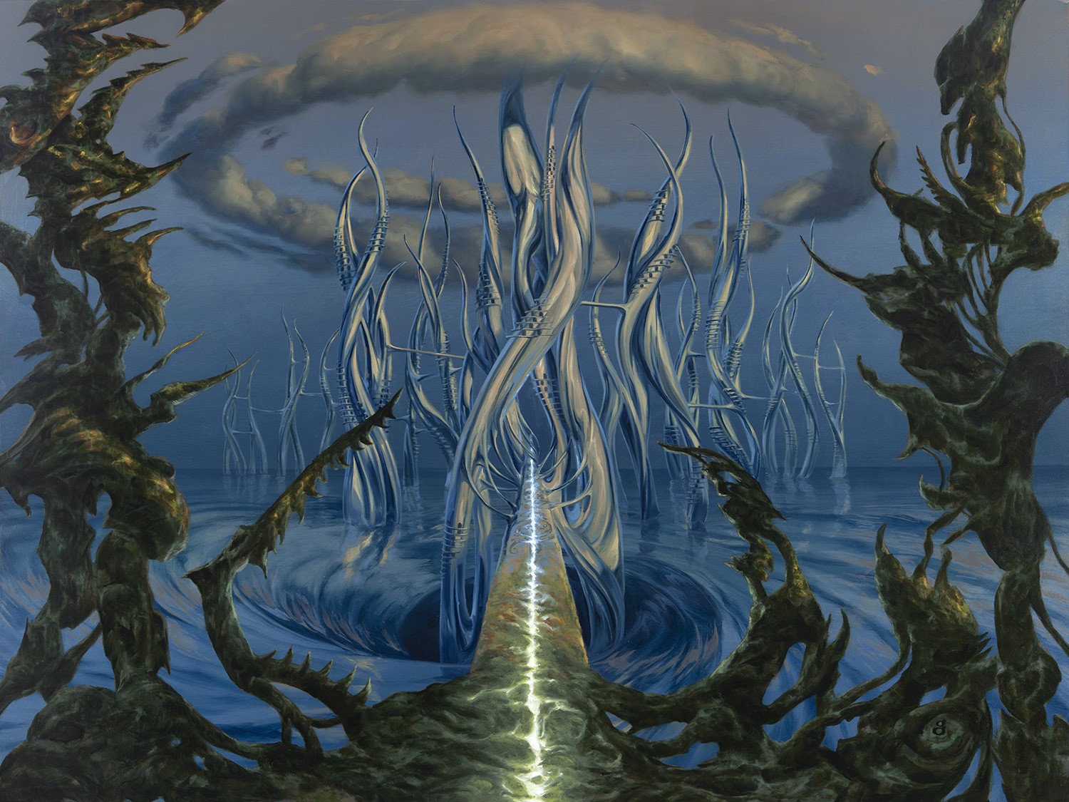 Tanglepool Bridge - Modern Horizons 2 MtG Art