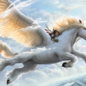 Arborea Pegasus - Adventures in the Forgotten Realms MtG Art