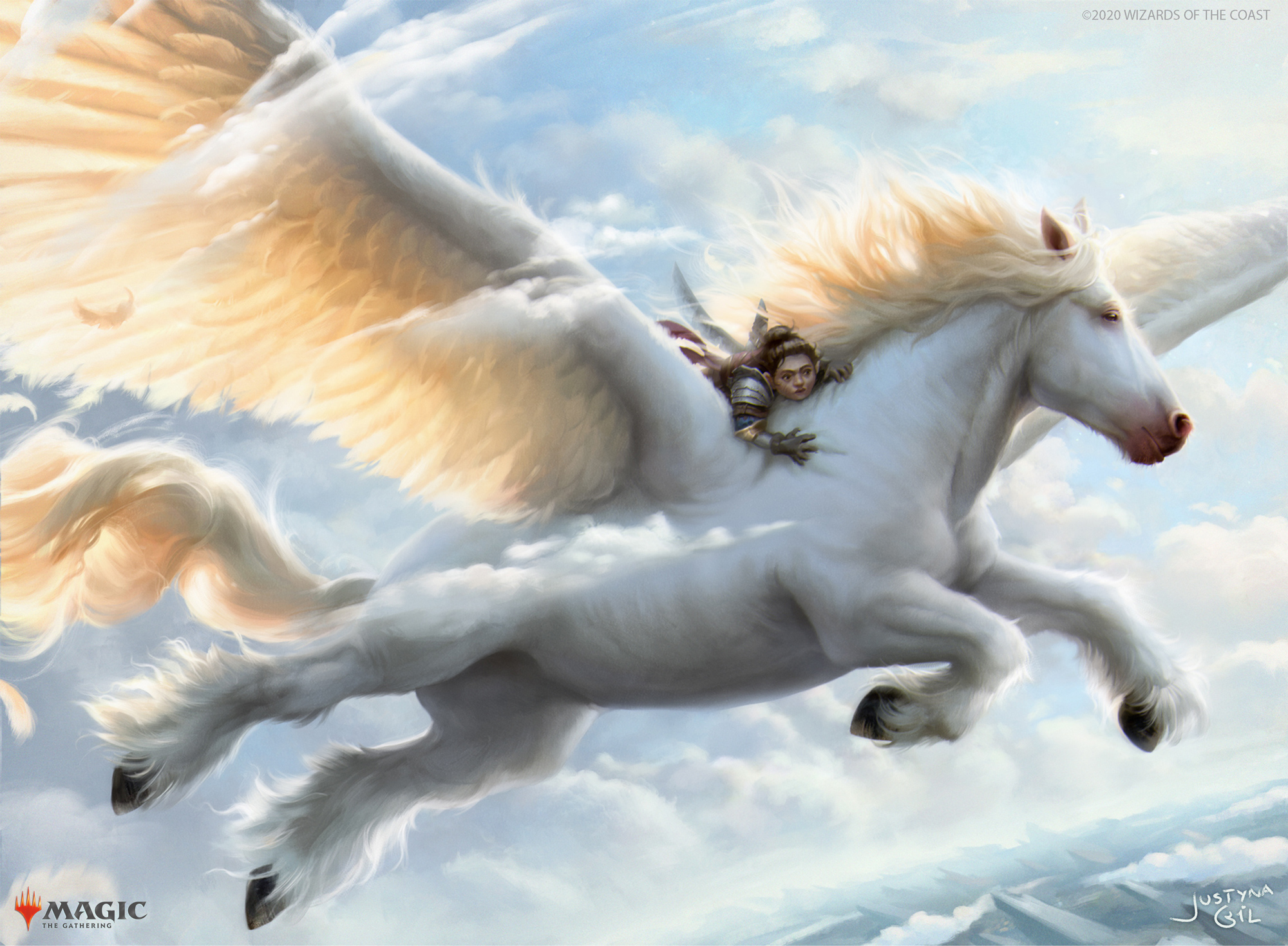 Arborea Pegasus - Adventures in the Forgotten Realms MtG Art