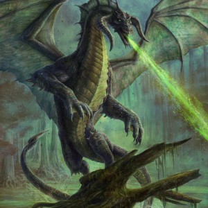 Black Dragon (Variant) - Adventures in the Forgotten Realms MtG Art