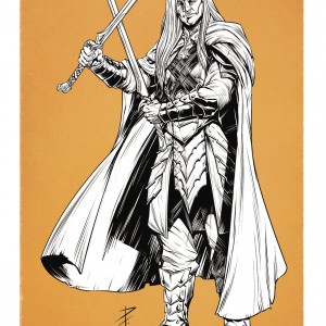 Drizzt Do'Urden (Variant) - Adventures in the Forgotten Realms MtG Art