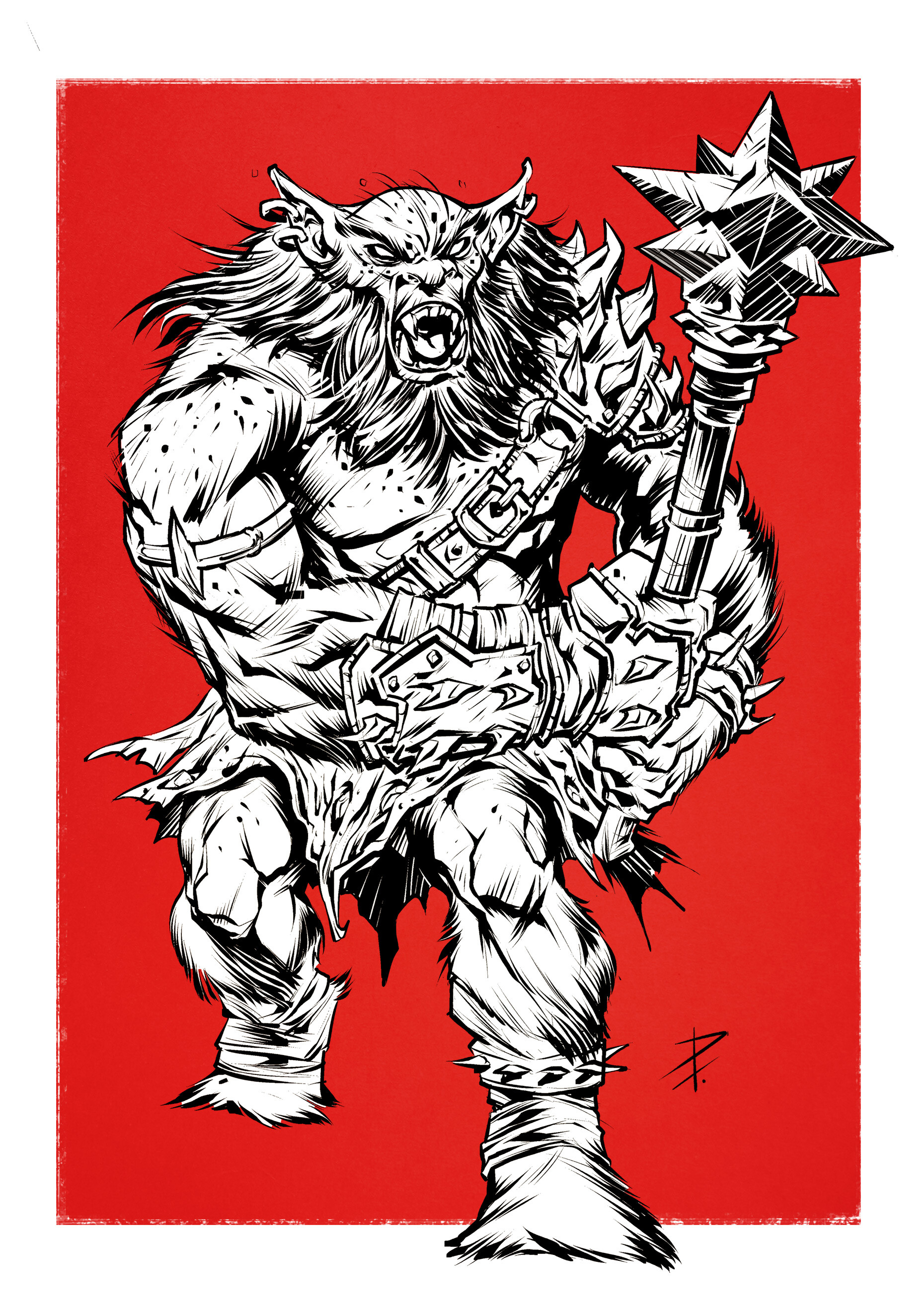 Hulking Bugbear (Variant) - Adventures in the Forgotten Realms MtG Art