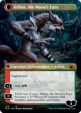 Arlinn, the Moon's Fury (Variant) 2 - Innistrad Midnight Hunt Spoiler