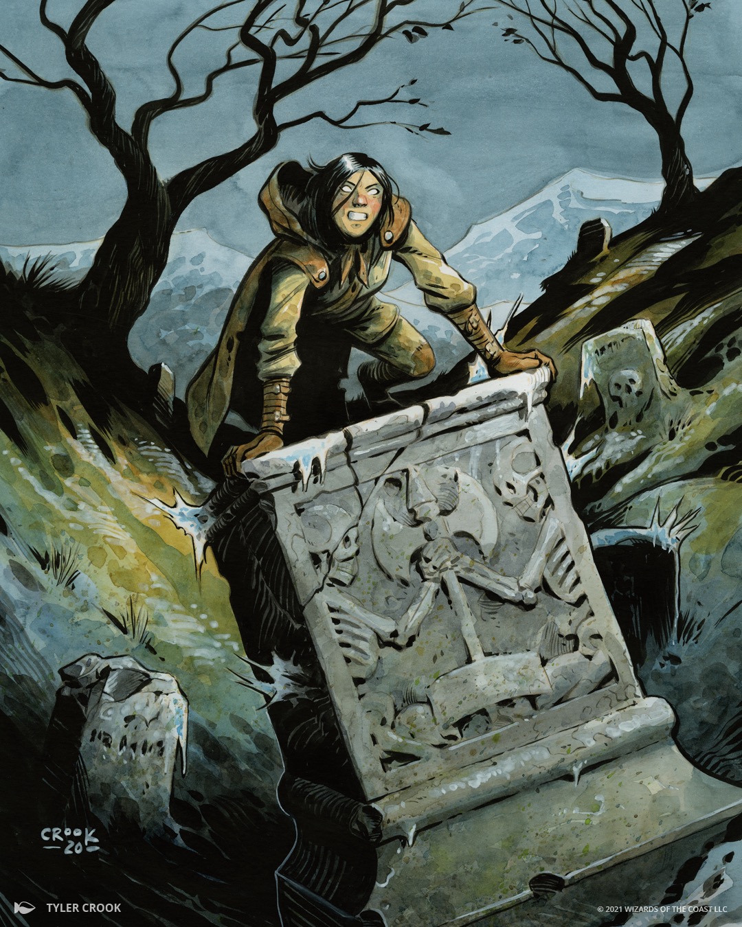 Graveyard Trespasser MtG Art from Innistrad: Midnight Hunt Set by Tyle ...