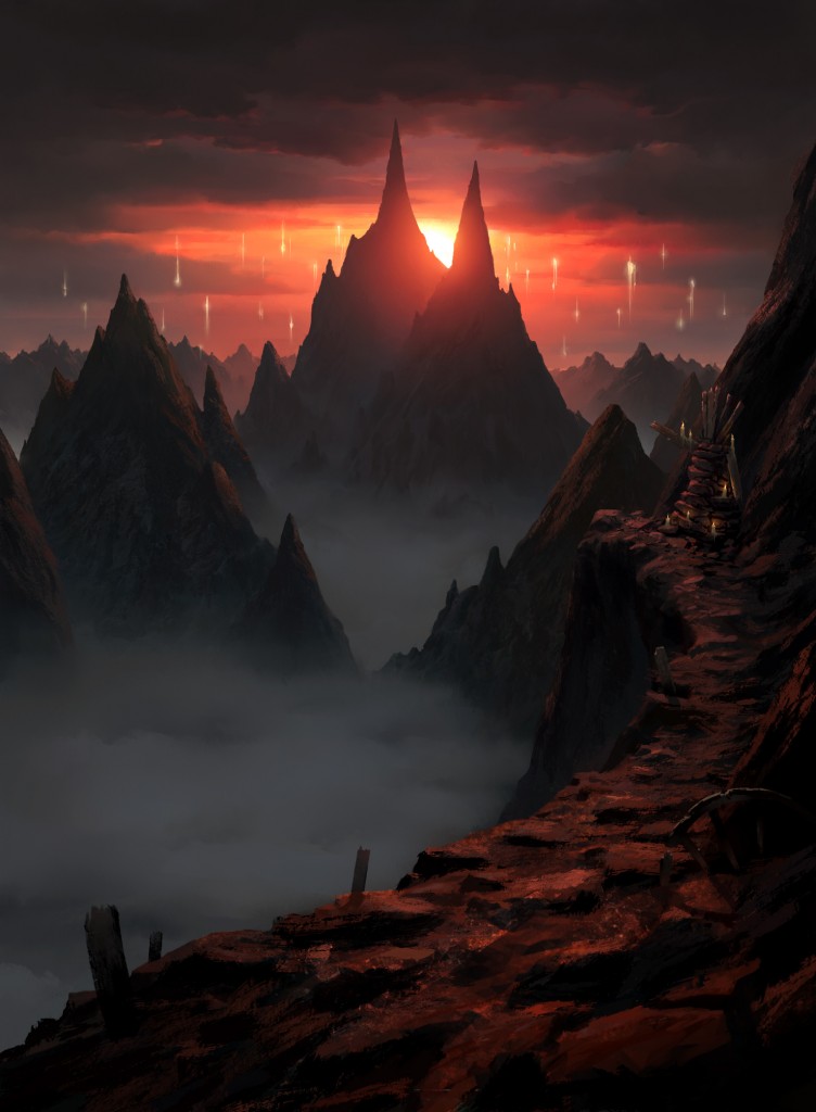 Haunted Ridge MtG Art from Innistrad: Midnight Hunt Set by Piotr Dura ...