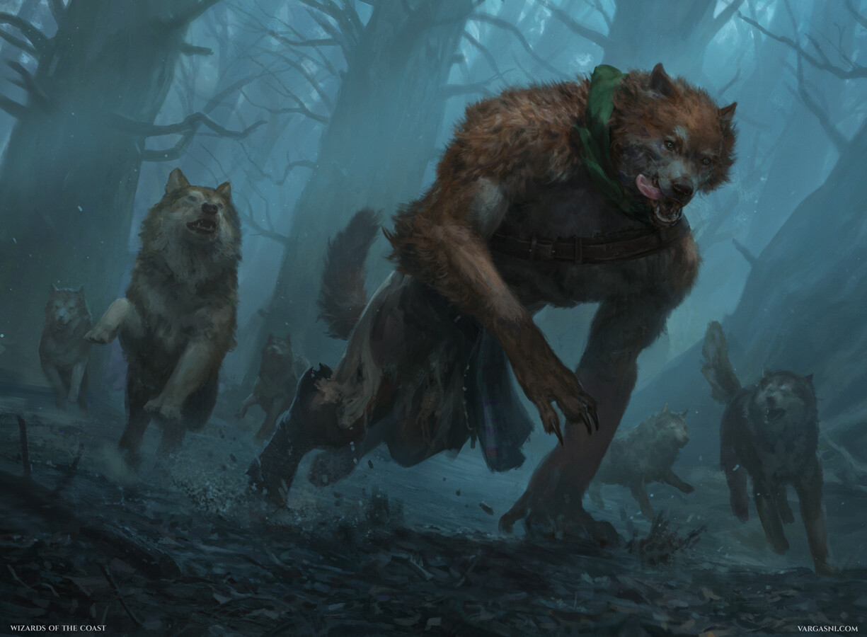 Untamed Pup - Innistrad Midnight Hunt MtG Art