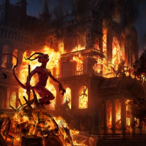 Burn Down the House - Innistrad Midnight Hunt MtG Art