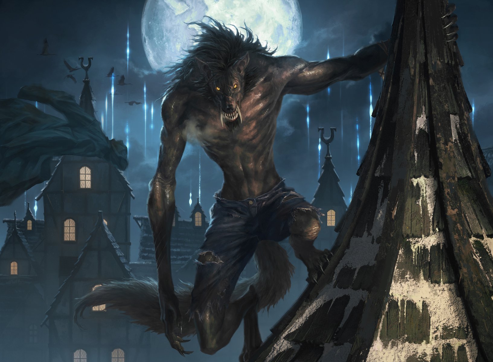 Stalking Predator - Innistrad Midnight Hunt MtG Art