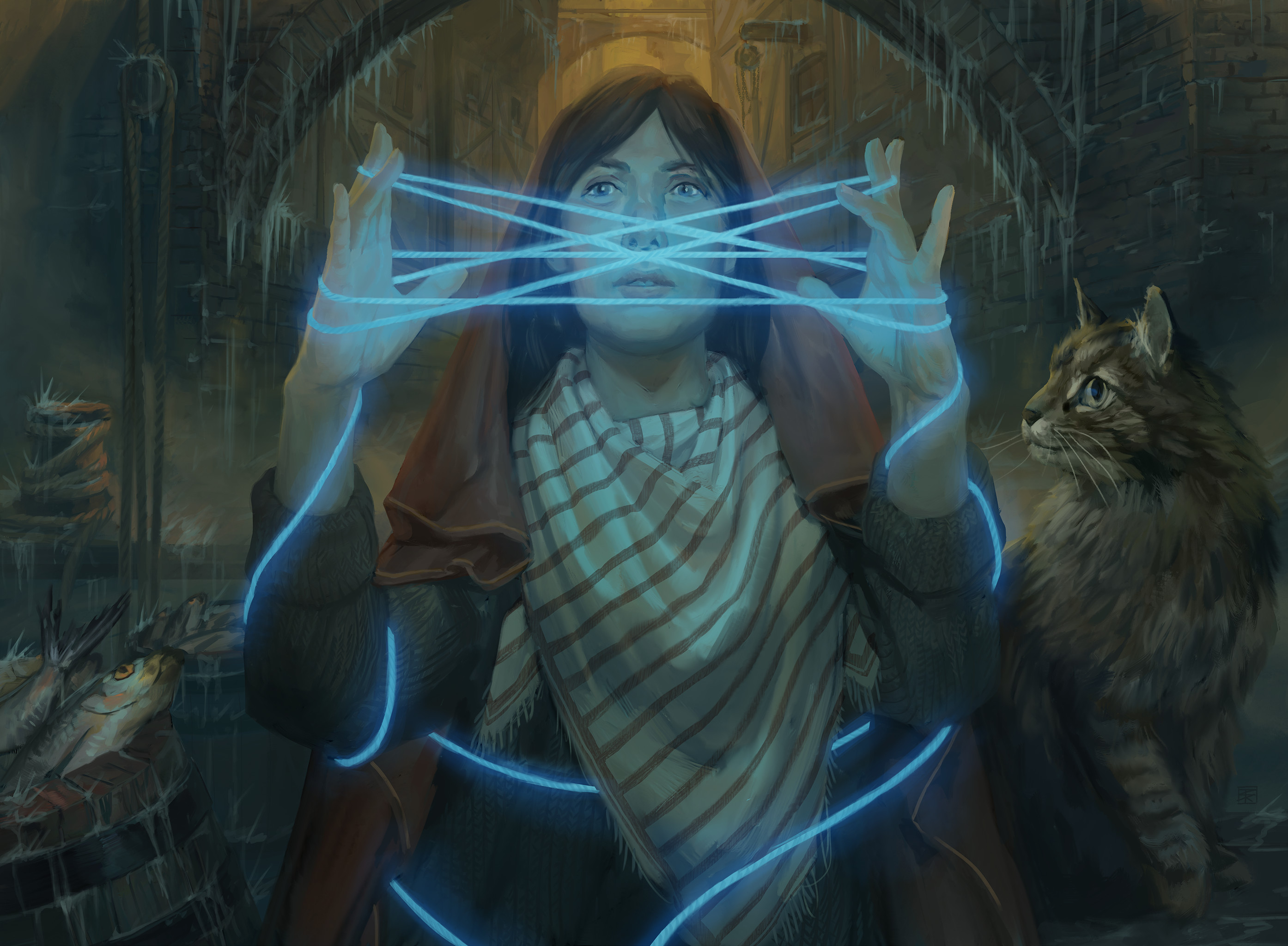 Catlike Curiosity - Innistrad Crimson Vow MtG Art