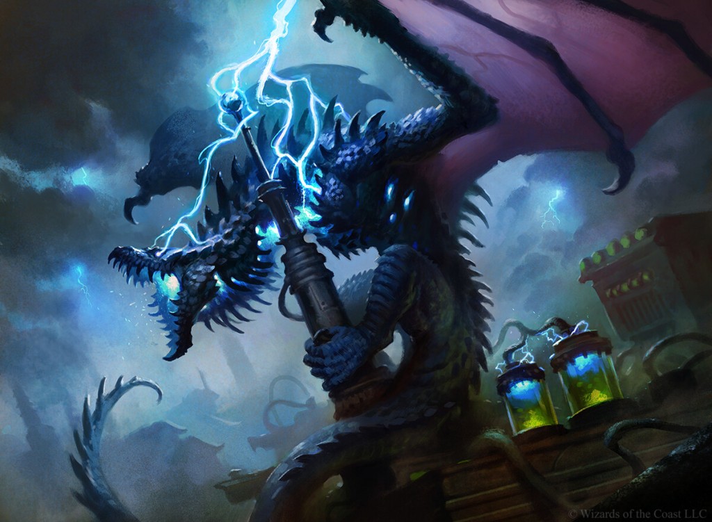 Stormchaser Drake Mtg Art From Innistrad Crimson Vow Set By Brent