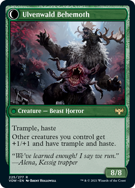 Ulvenwald Behemoth MtG Art from Innistrad: Crimson Vow Set by Brent ...