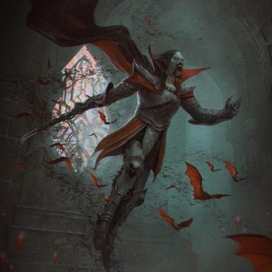 Bloodbat Summoner (Variant) - Innistrad Crimson Vow MtG Art