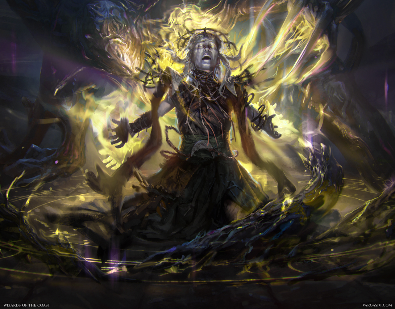 Cursebound Witch - Alchemy Innistrad MtG Art