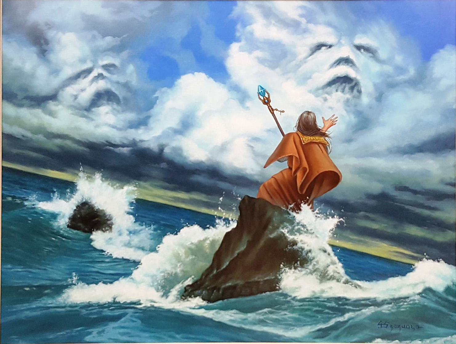 Denying Wind - MtG Art