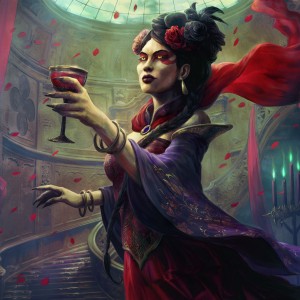 Henrika, Infernal Seer (Variant) - Innistrad Crimson Vow MtG Art