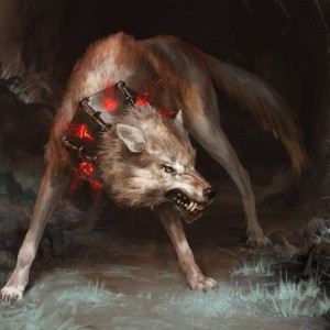 Runebound Wolf - Innistrad Crimson Vow MtG Art