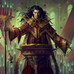 Unholy Officiant (Variant) - Innistrad Crimson Vow MtG Art