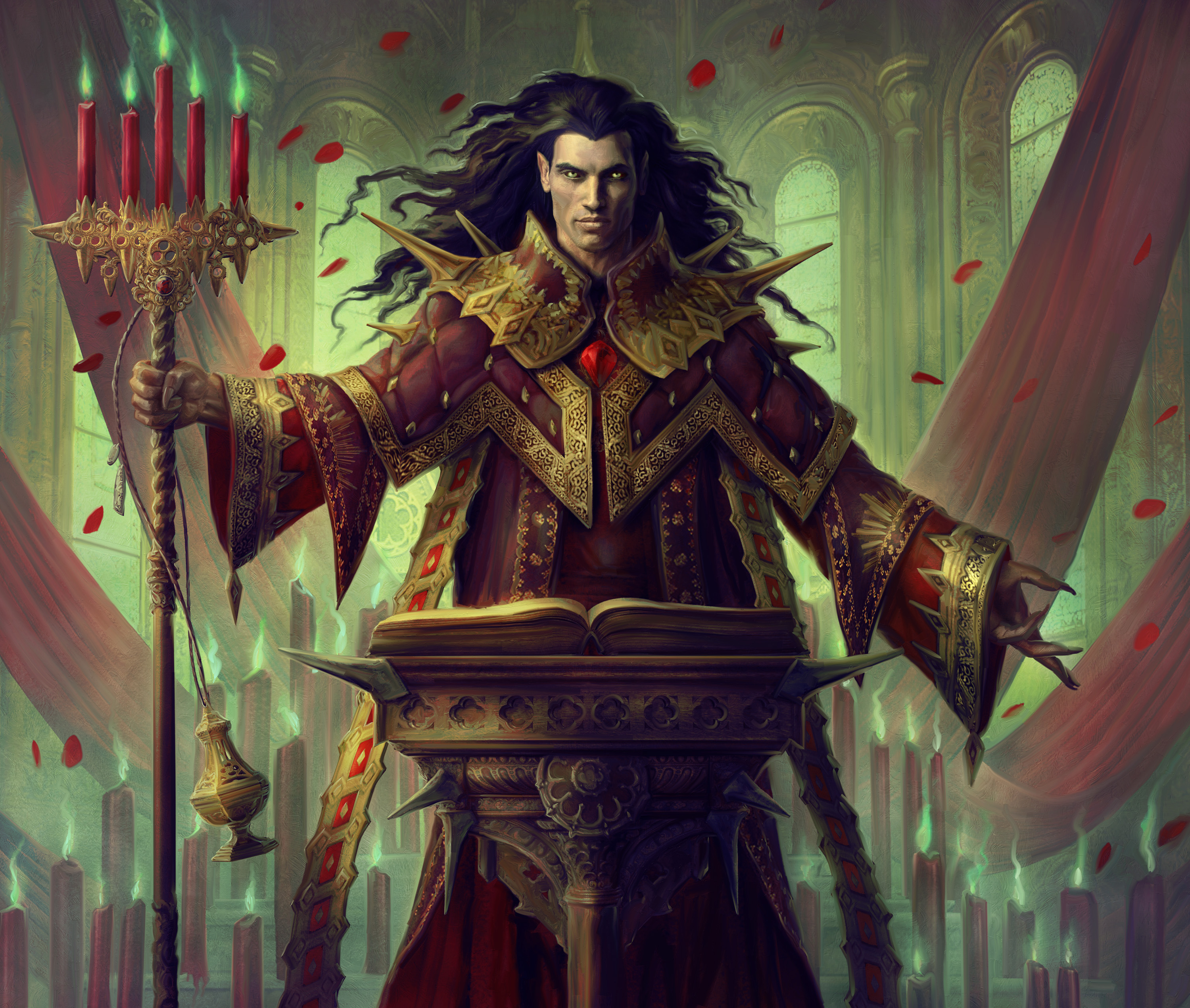 Unholy Officiant (Variant) - Innistrad Crimson Vow MtG Art