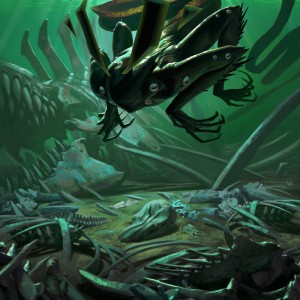 Deepfathom Skulker - MtG Art