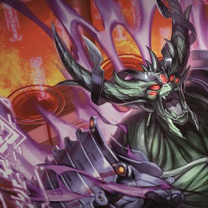 Hidetsugu, Devouring Chaos (Variant) - Kamigawa Neon Dynasty MtG Art